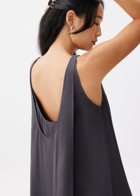 Scoop Neck Column Midaxi Dress