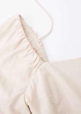 Puff Sleeve Babydoll Mini Dress