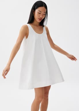 Linen Swing Mini Dress