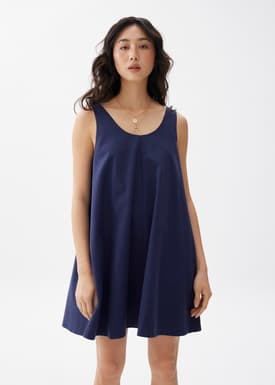 Linen Swing Mini Dress
