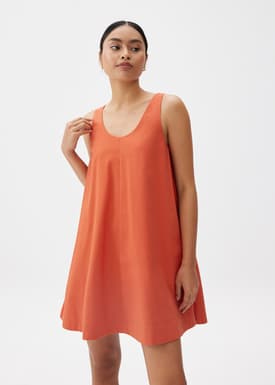 Linen Swing Mini Dress