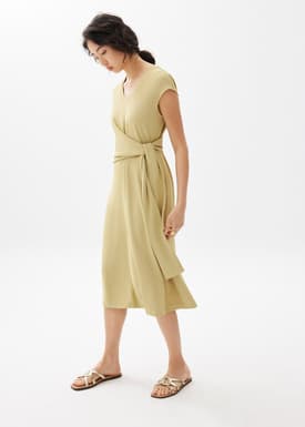 Knot Column Midi Dress