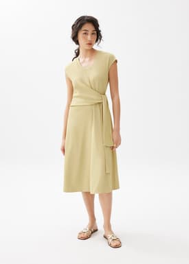 Knot Column Midi Dress