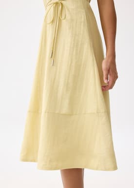 Round Neck Fit & Flare Midi Dress