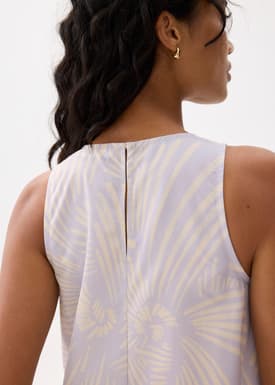 Drop Waist Trapeze Maxi Dress