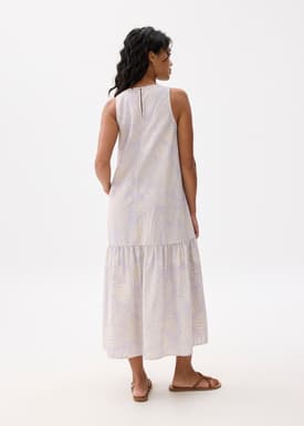 Drop Waist Trapeze Maxi Dress