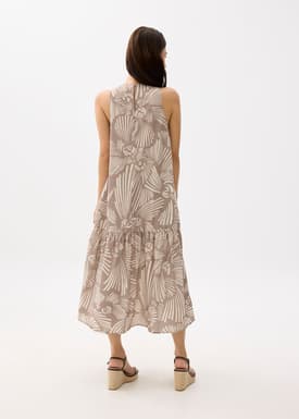 Drop Waist Trapeze Maxi Dress