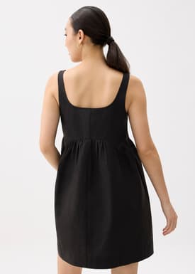 Square Neck Babydoll Mini Dress