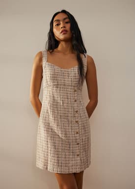 Tweed Sweetheart A-line Mini Dress