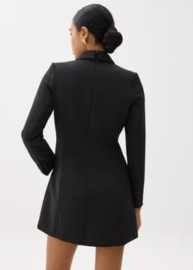 Tailored A-line Mini Blazer Dress