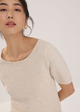 Scoop Neck Shift Mini Dress