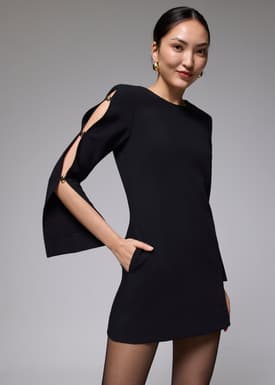 Bell Sleeve Shift Mini Dress