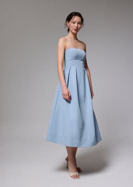Fit & Flare Tube Midaxi Dress