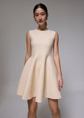 Knit Fit & Flare Mini Dress