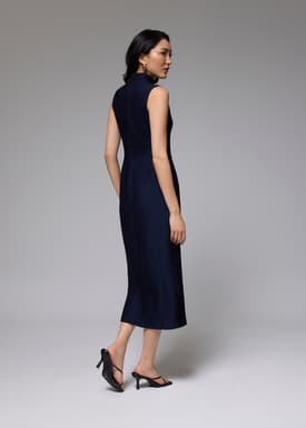 Crinkled Classic Midaxi Cheongsam