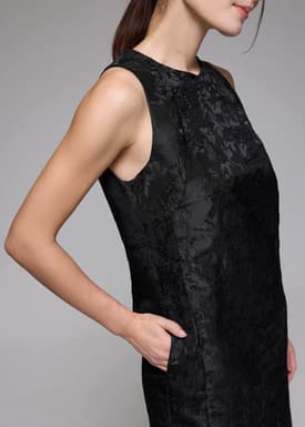 Brocade Shift Mini Dress