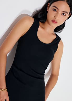 BraFree by LB Jersey Round Neck Column Midaxi Dress