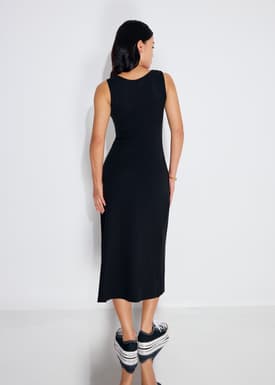 BraFree by LB Jersey Round Neck Column Midaxi Dress