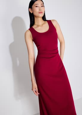 BraFree by LB Jersey Round Neck Column Midaxi Dress