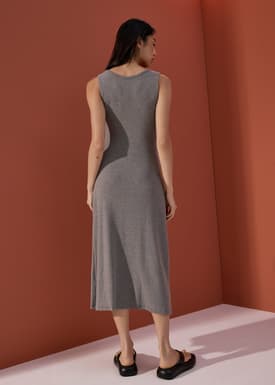 BraFree by LB Jersey Round Neck Column Midaxi Dress