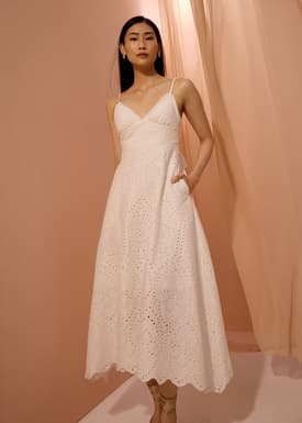 BraFree by LB Fit & Flare Dress in Soft Breeze Broderie