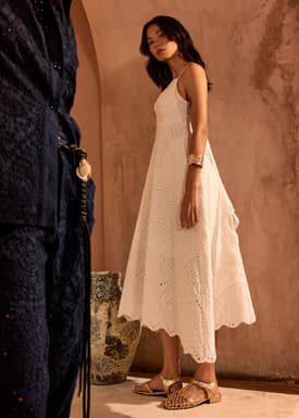 BraFree by LB Fit & Flare Dress in Soft Breeze Broderie
