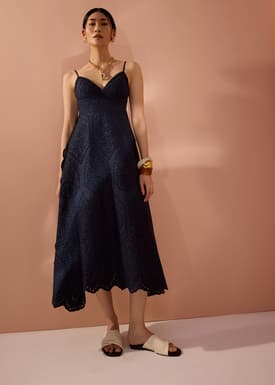 BraFree by LB Fit & Flare Dress in Soft Breeze Broderie