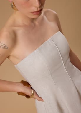 BraFree by LB Tube Fit & Flare Mini Dress in Garden City Blooms