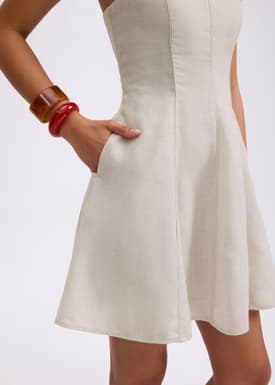 BraFree by LB Tube Fit & Flare Mini Dress in Garden City Blooms