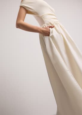 Asymmetric Fit & Flare Midaxi Dress