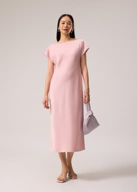 Satin Bias Cut Midaxi Dress