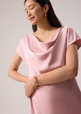 Satin Bias Cut Midaxi Dress