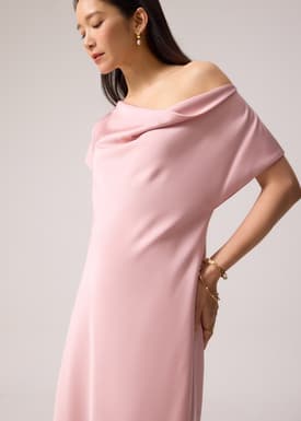 Satin Bias Cut Midaxi Dress