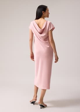 Satin Bias Cut Midaxi Dress