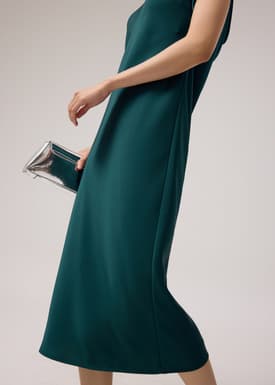 Satin Bias Cut Midaxi Dress