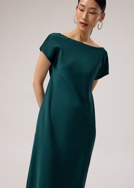 Satin Bias Cut Midaxi Dress
