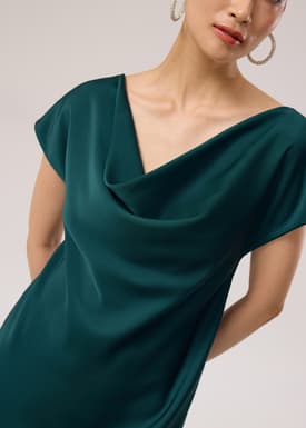 Satin Bias Cut Midaxi Dress