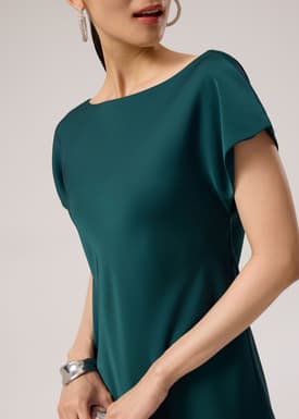 Satin Bias Cut Midaxi Dress