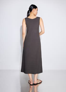 Reversible Knit Column Midaxi Dress