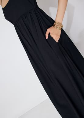 Camisole Fit & Flare Maxi Dress