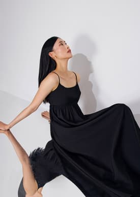 Camisole Fit & Flare Maxi Dress