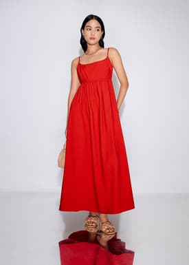 Camisole Fit & Flare Maxi Dress