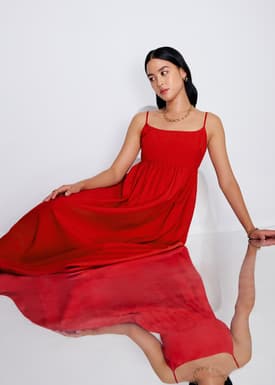 Camisole Fit & Flare Maxi Dress