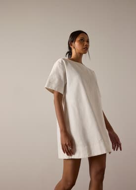 Denim Shift Mini Dress