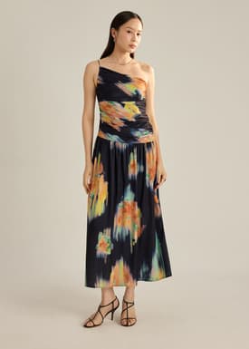 Toga Fit & Flare Dress in Summer Haze