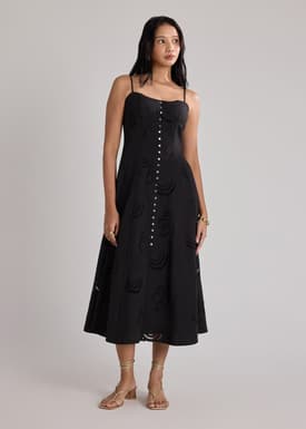 BraFree by LB Sweetheart Dress in Tidal Escape Broderie
