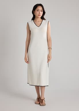 Multi-way Blanket Stitch Knit Dress