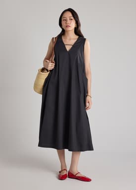 Cotton Trapeze Dress