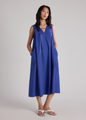 Cotton Trapeze Dress