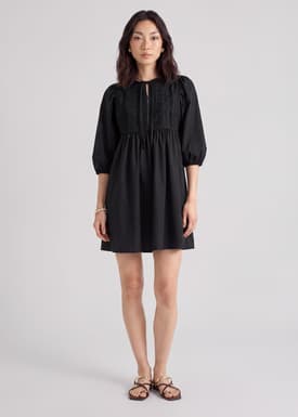 Poplin Babydoll Dress
